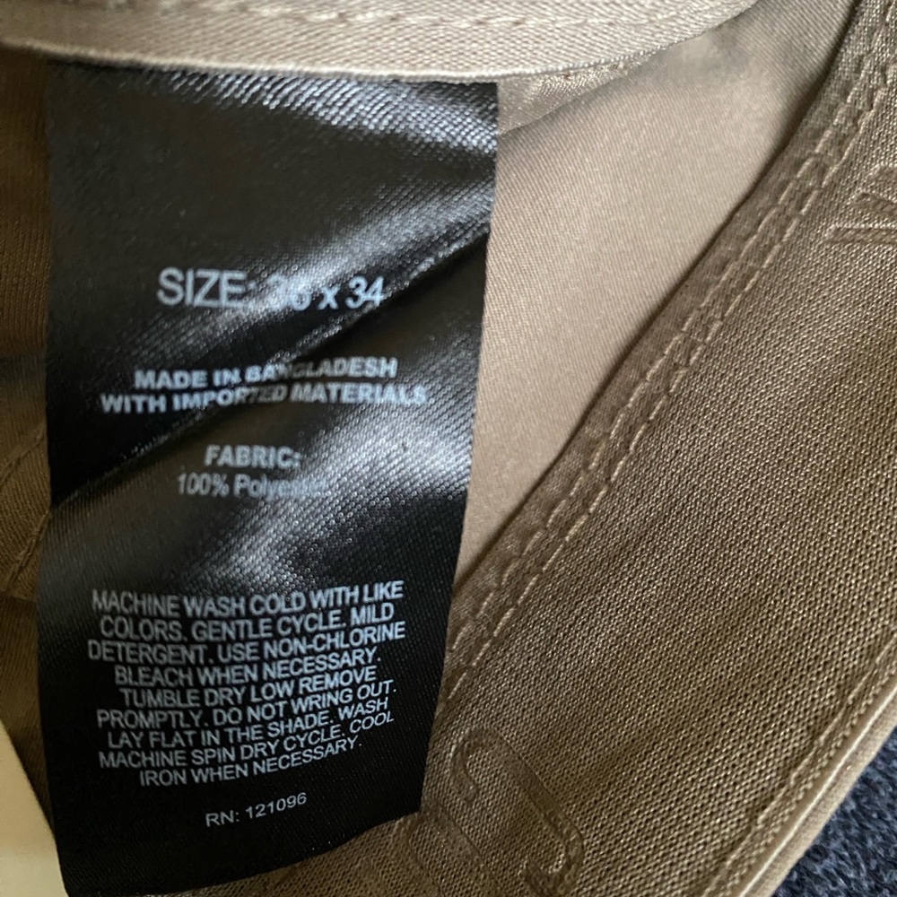 Copper & Oak Classic Straight-Leg Khaki Pants - Tan 38 X 34 - Picture 6 of 6